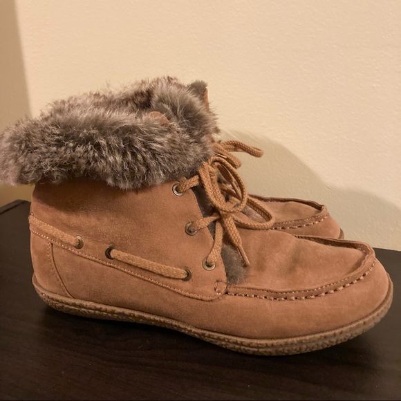 Indigo Rd faux fur moccasin booties - Picture 3 of 7